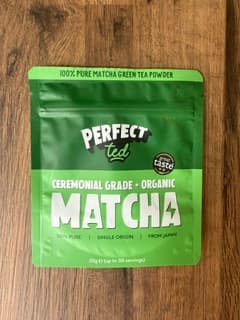 PerfectTed ceremonial-grade organic matcha 30g pouch — single origin from Japan